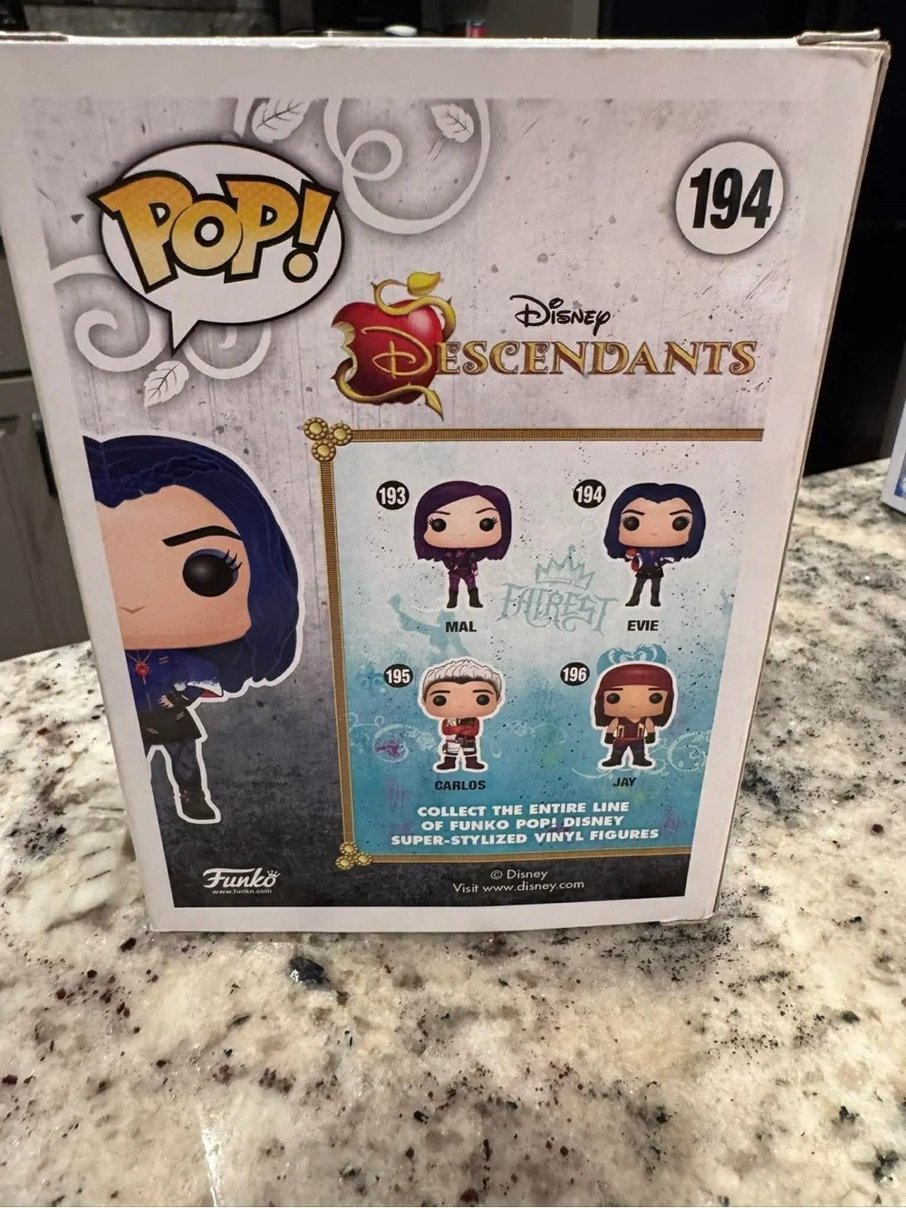 Funko Pop! Evie Vinyl Figure - Blue, Black, Gold